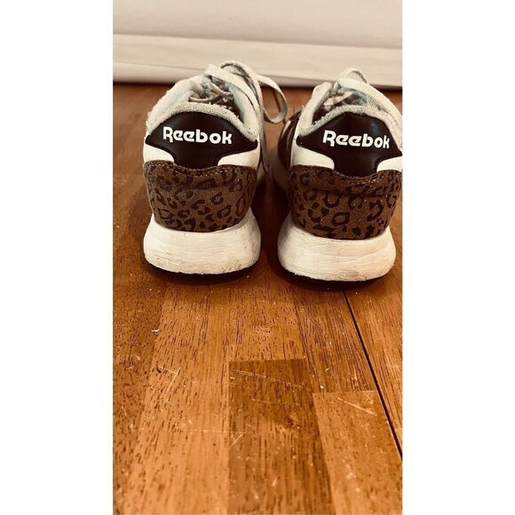 Reebok Classic Leather Big Kid Cheetah Print Sneakers Size 4 - Picture 7 of 11
